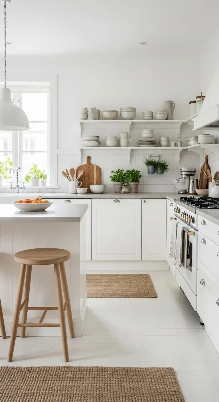 1. All White Simplicity