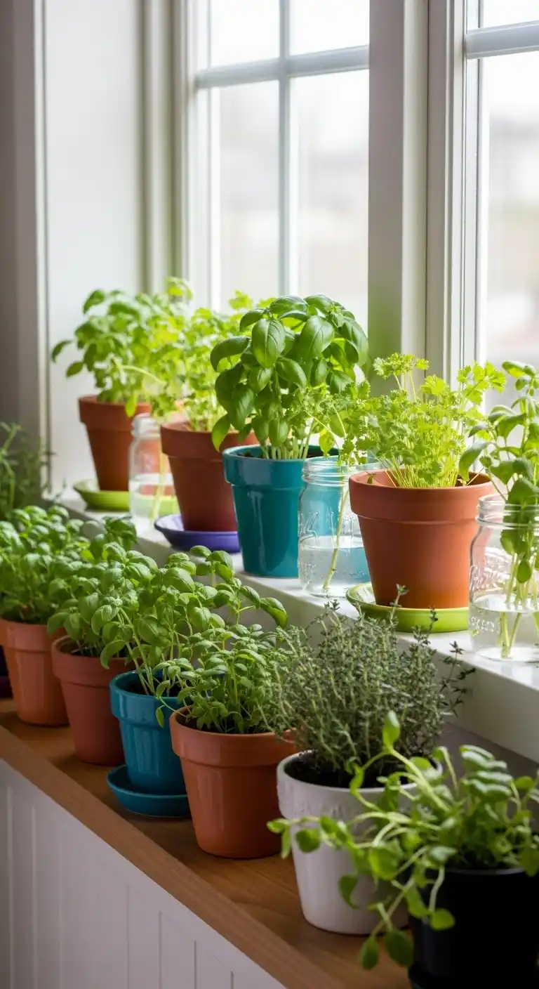 1. Fresh Herb Garden On The Sill
