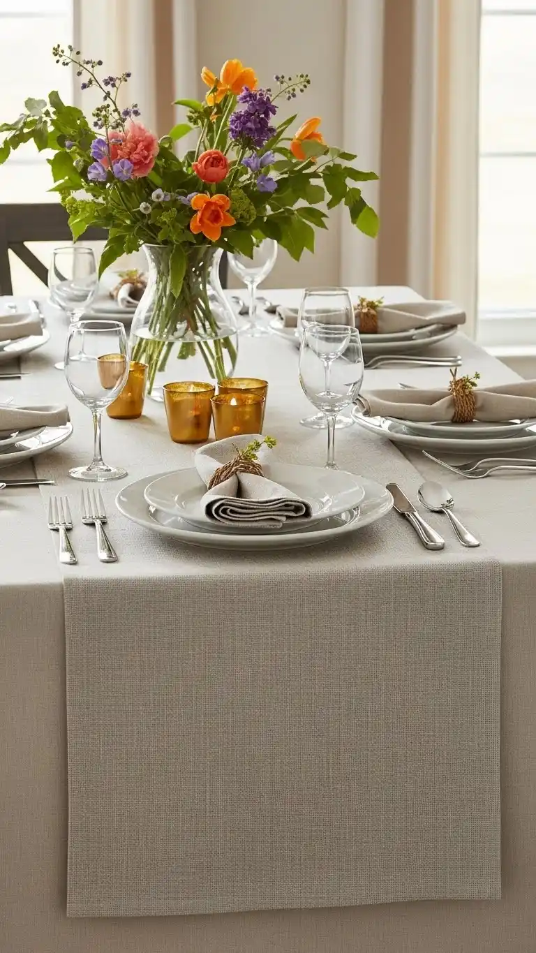 1. Layer Your Table Linens for Instant Visual Depth