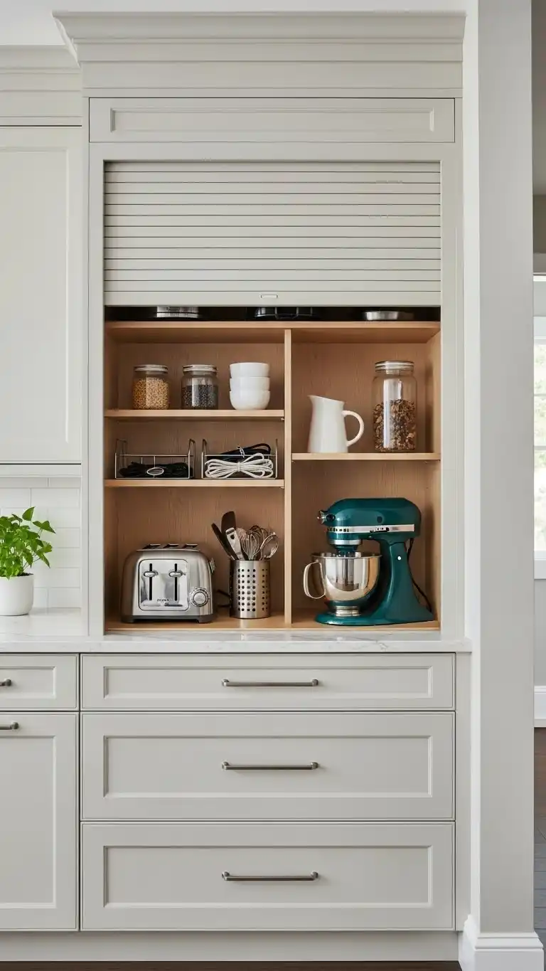 10. Hidden Appliance Garage