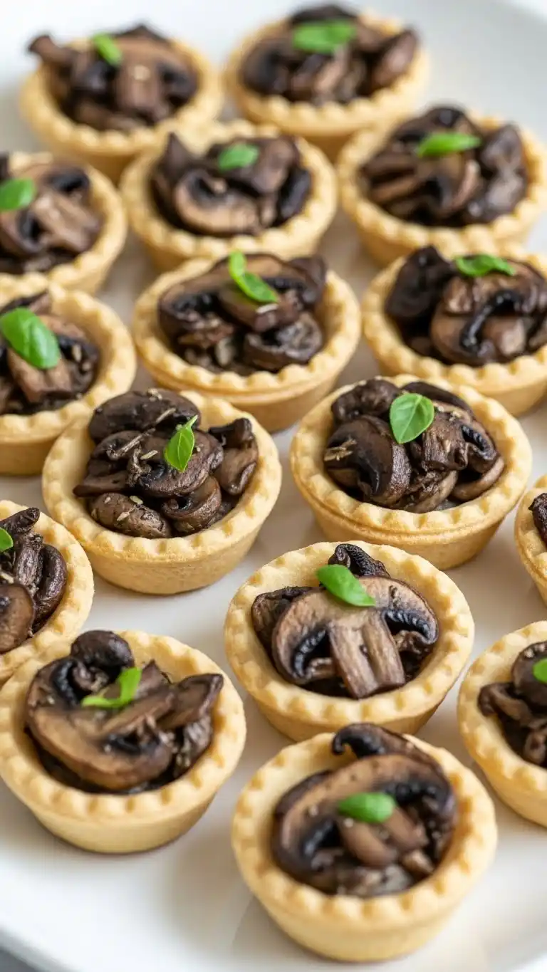 12. Mushroom and Herb Mini Tartlets