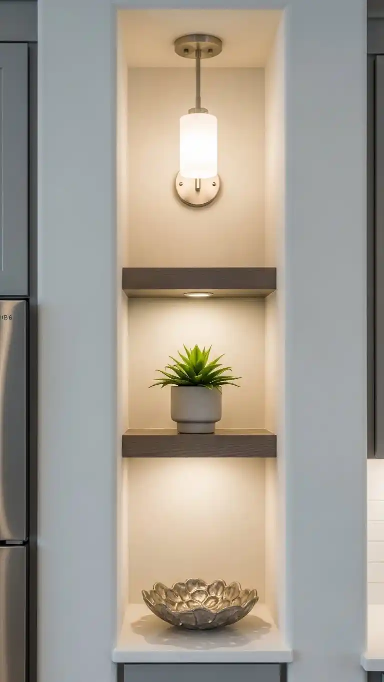 13. Statement Lighting Feature