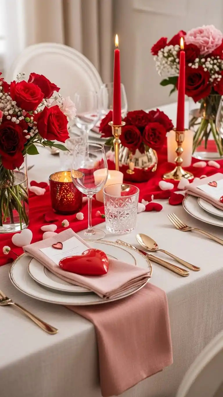 14. Romantic Valentine’s Day Inspired Table