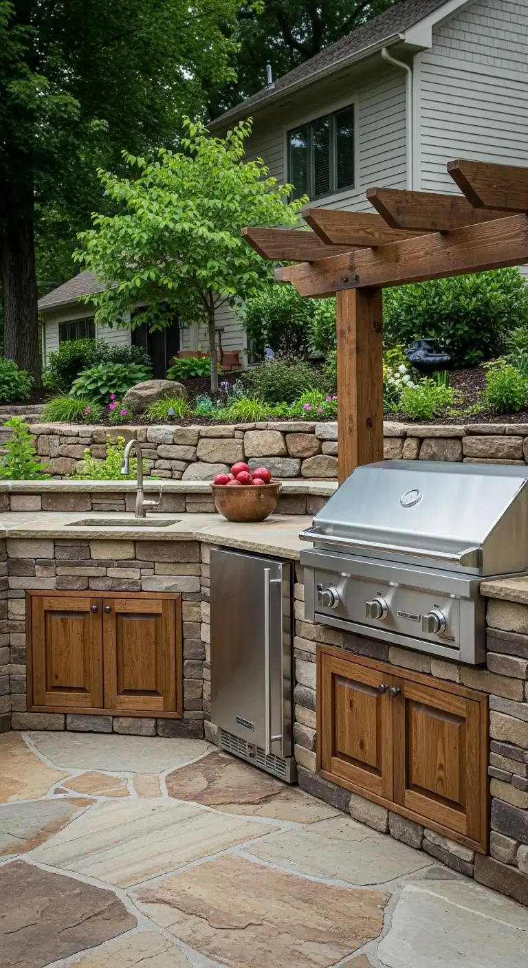 15. Rustic Stone Layout That Adds Bold Character