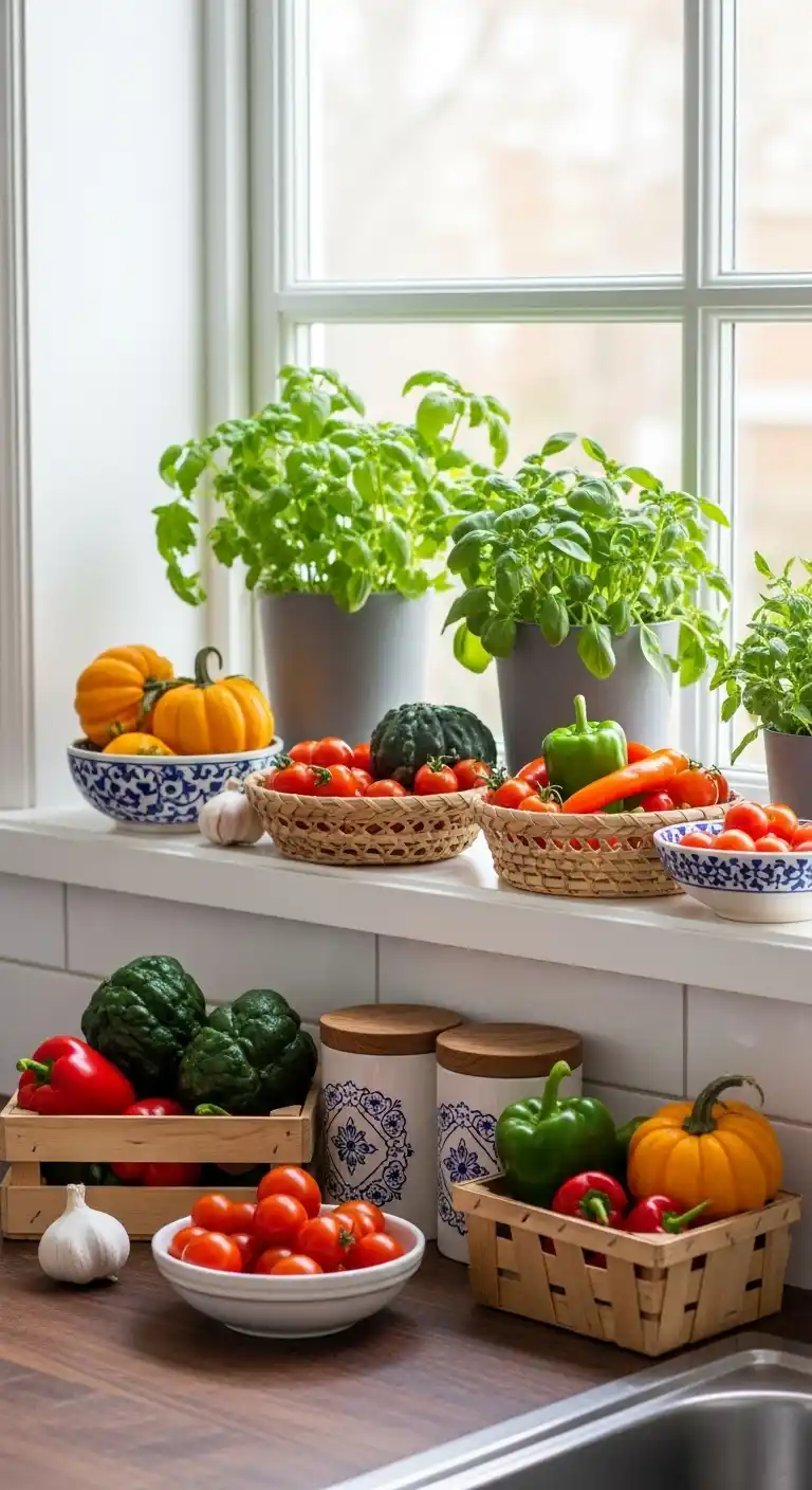 16. Fresh Vegetable Display