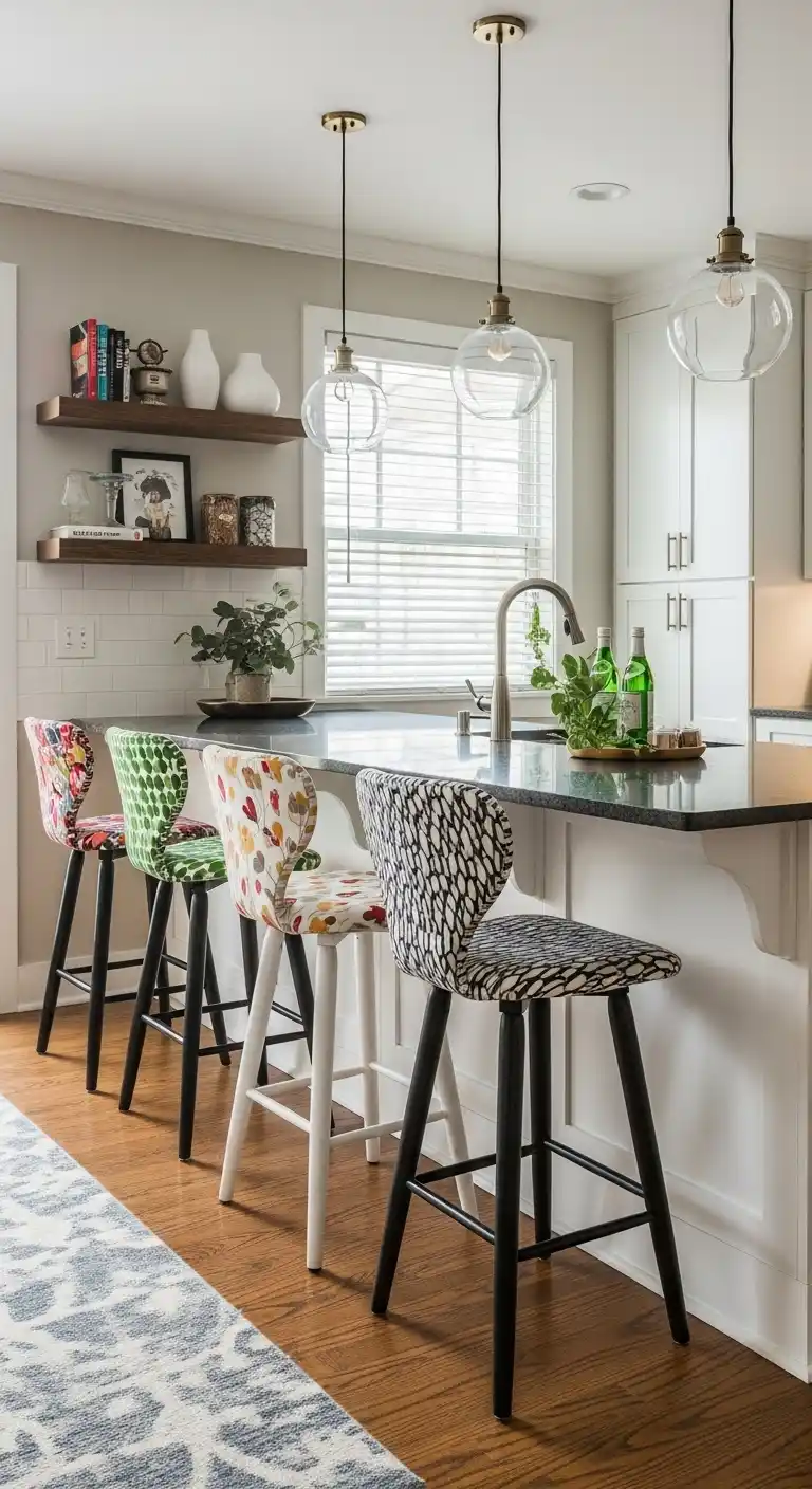 16. Statement Bar Stools As Styling Focus