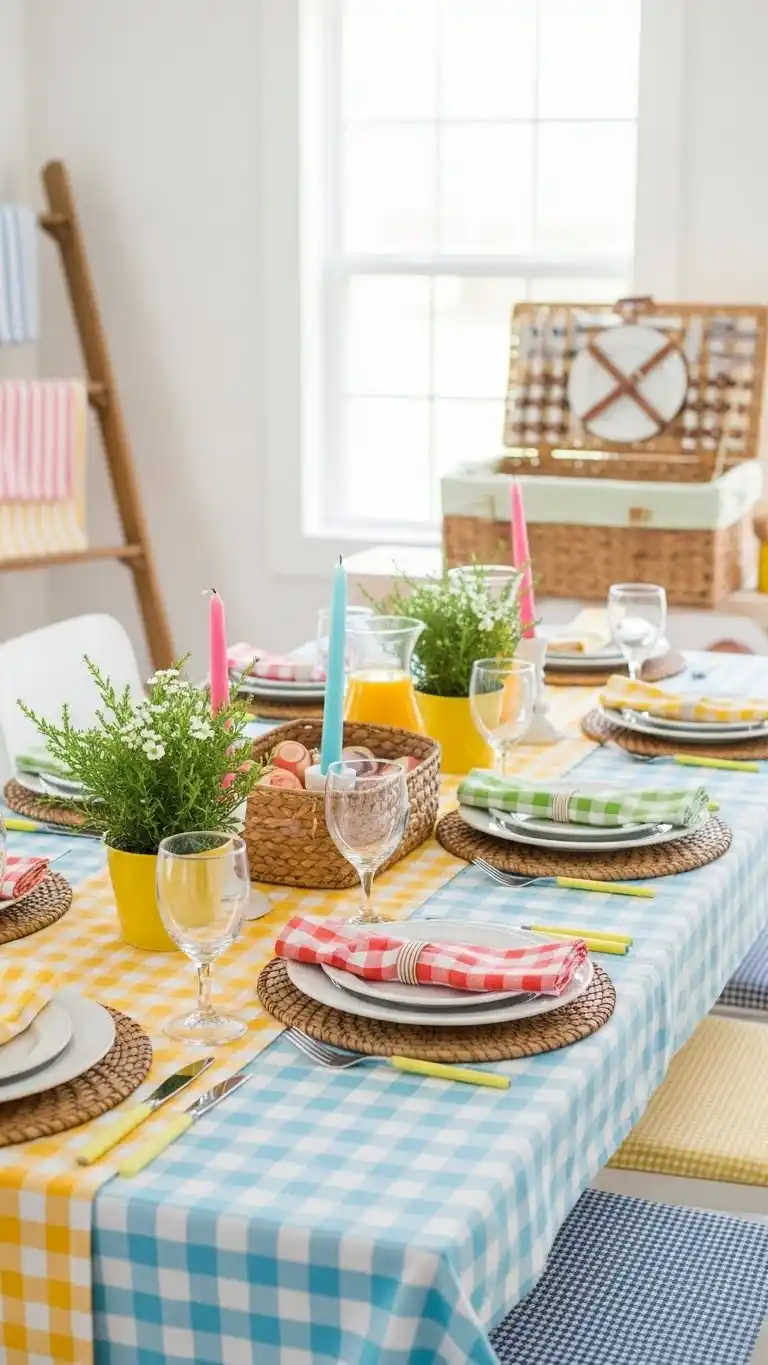 18. Bright Summer Picnic Indoors