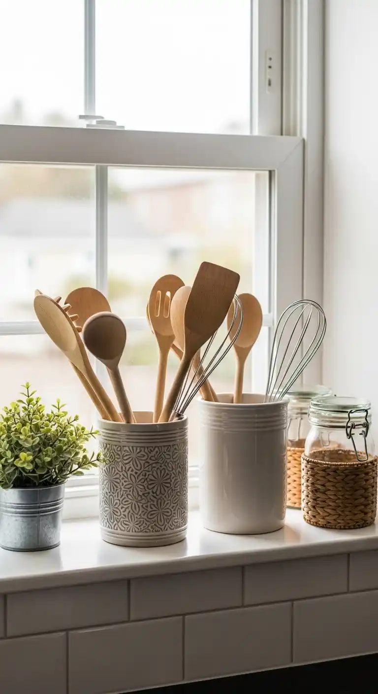 18. Decorative Utensil Holder