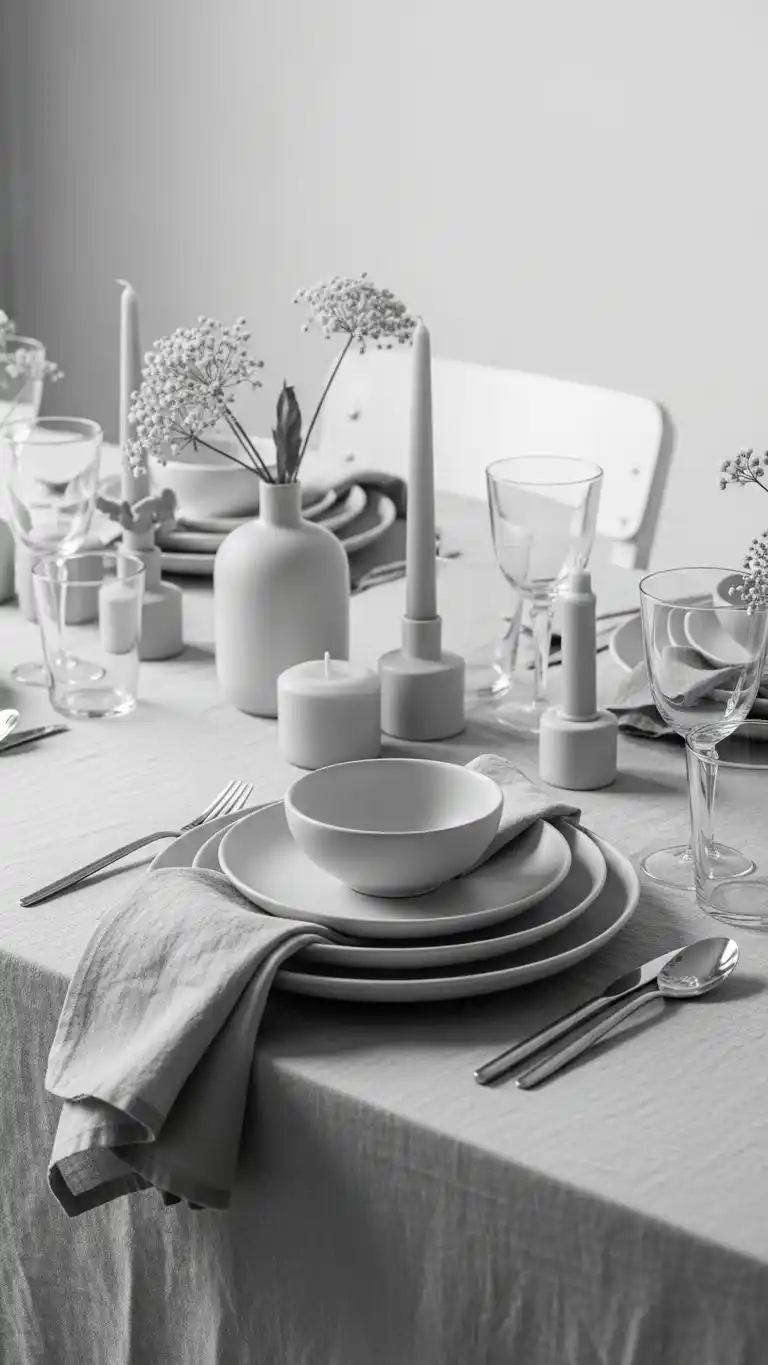 18. Monochrome Styling for a Clean Modern Look