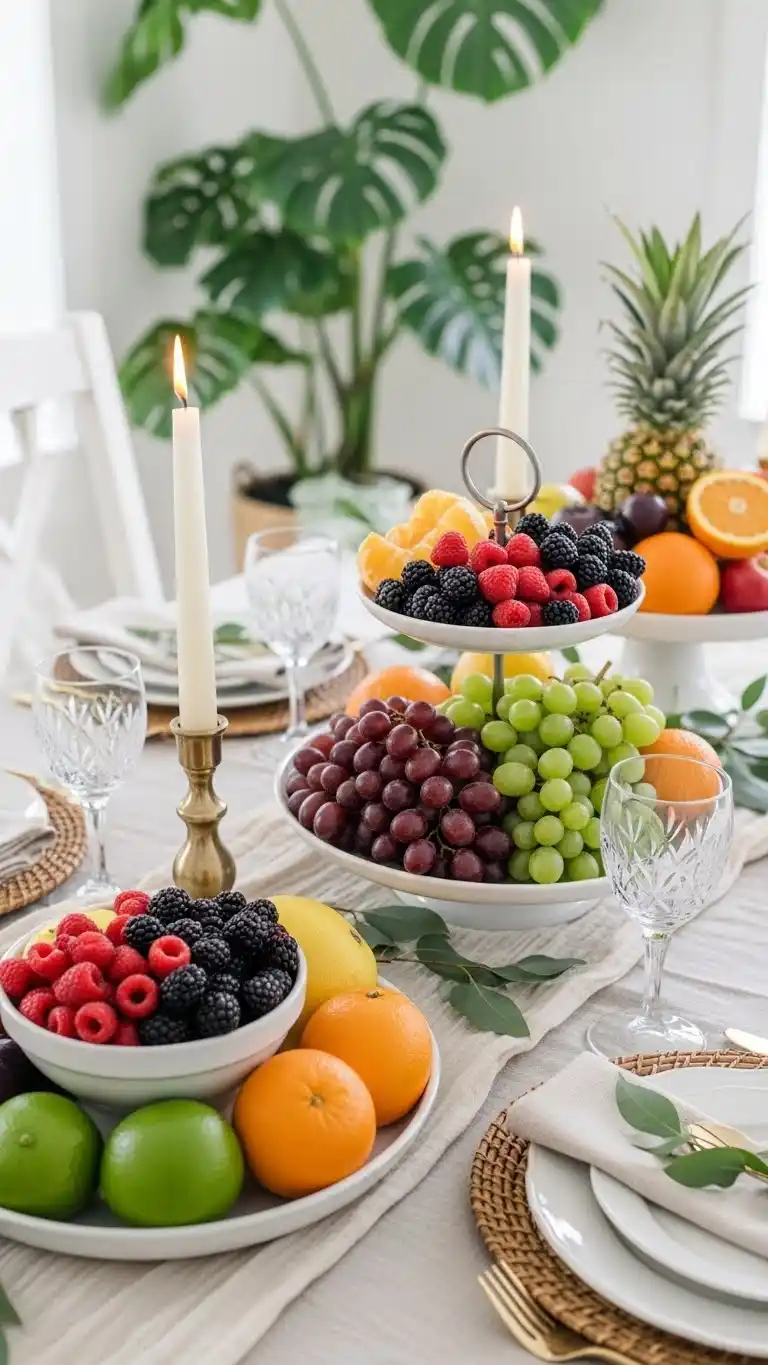 19. Fresh Fruit Displays for Color and Freshness