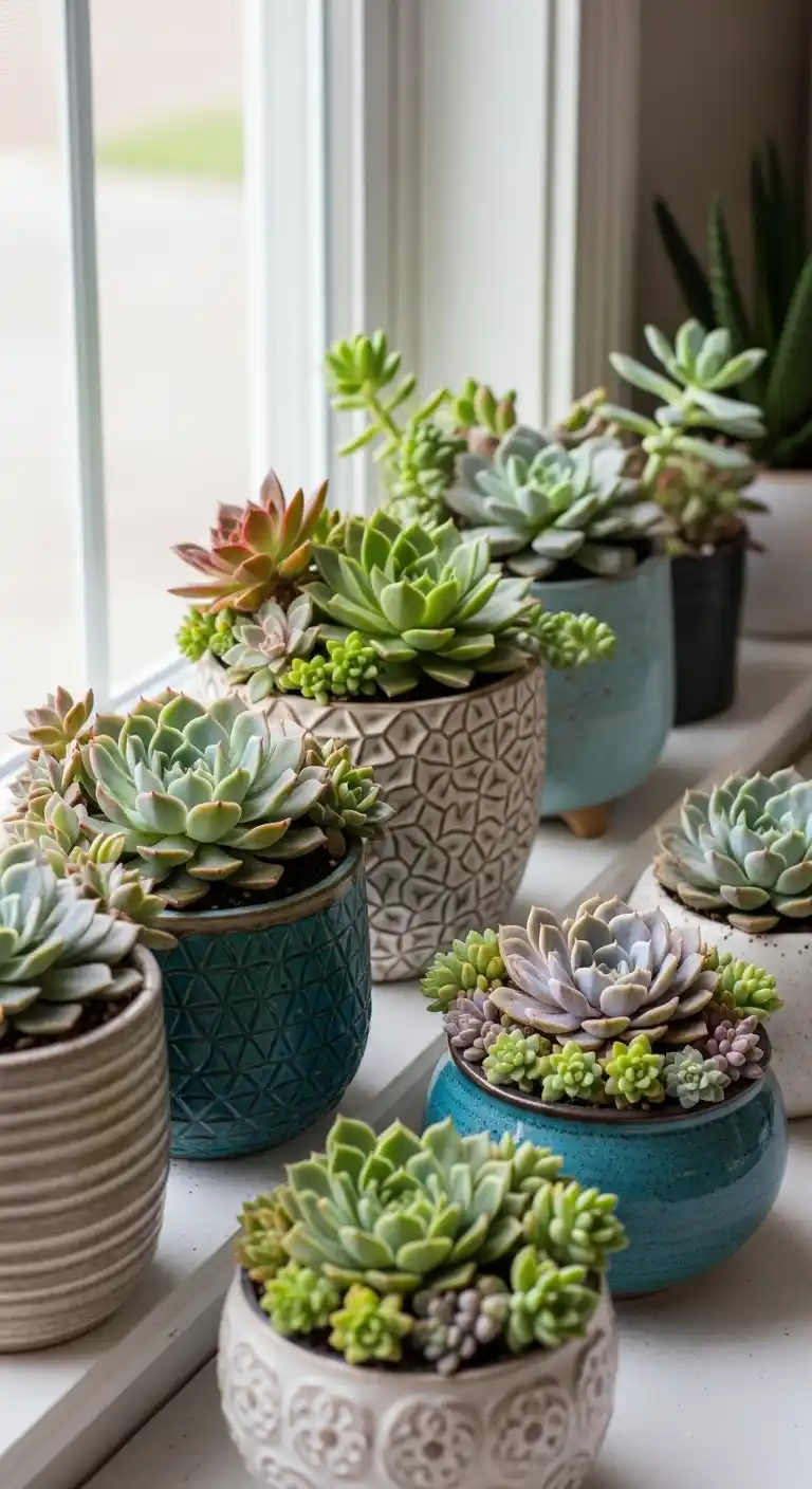 2. Colorful Succulent Arrangements