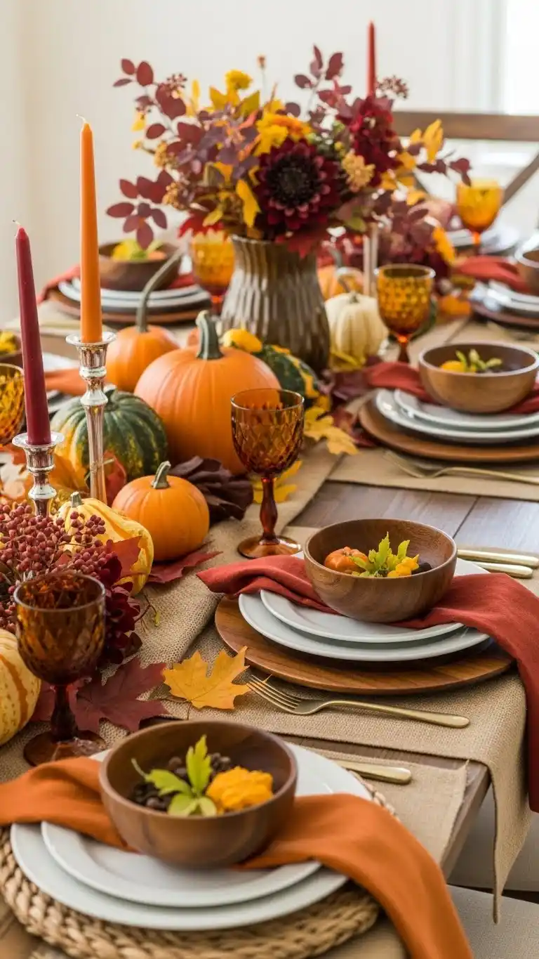 2. Seasonal Autumn Harvest Table