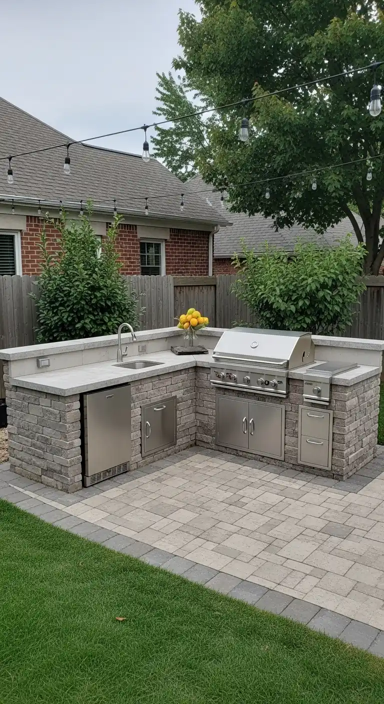 20. Backyard Corner Layout to Free Up Open Space