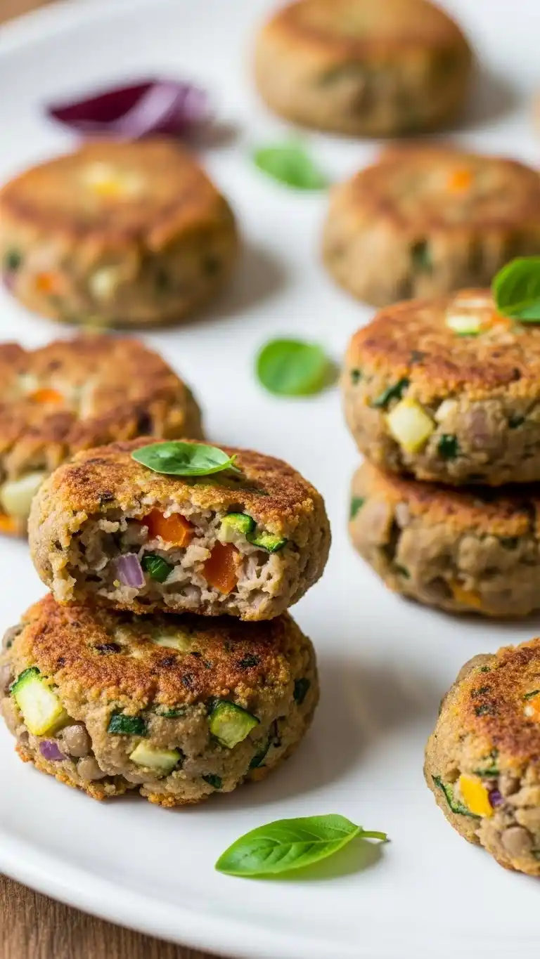 20. Lentil and Vegetable Mini Patties