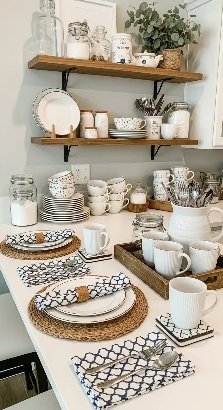 20. Stylish Place Settings And Tableware Display