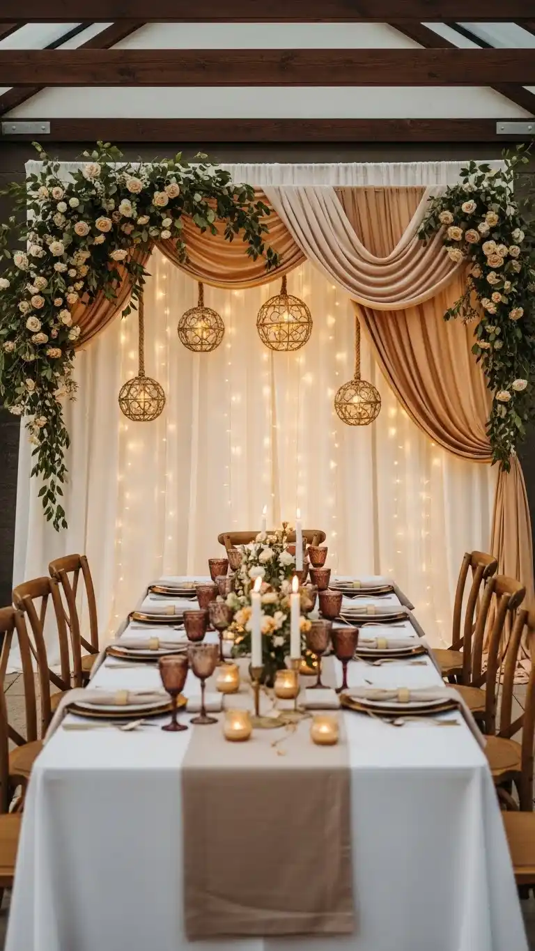 20. Wall or Backdrop Styling to Frame the Table