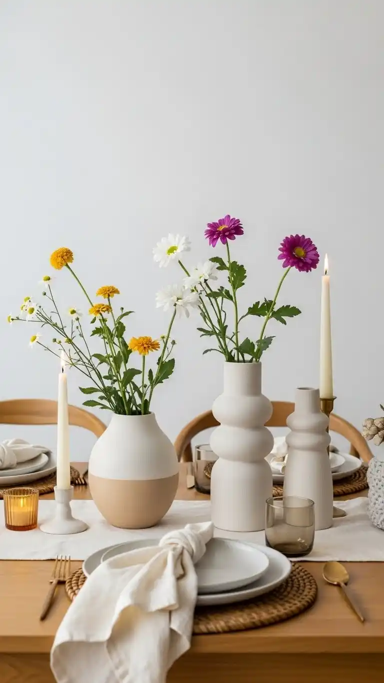21. Ceramic Vases for Artistic Table Accents