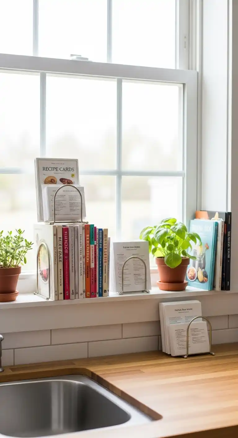 22. Mini Books Or Recipe Cards Display