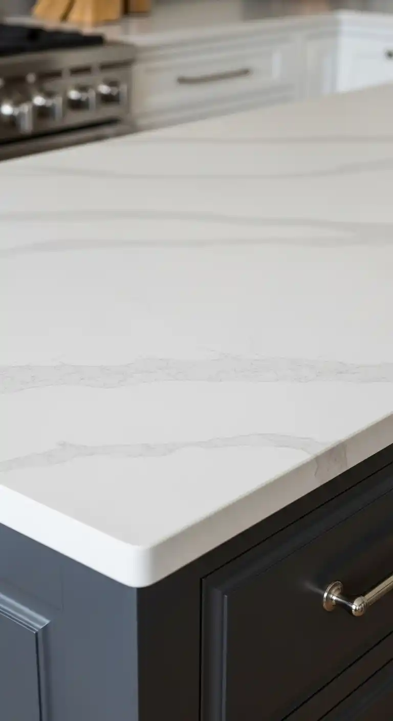 23. Custom Edges For Personalized White Quartz Countertops