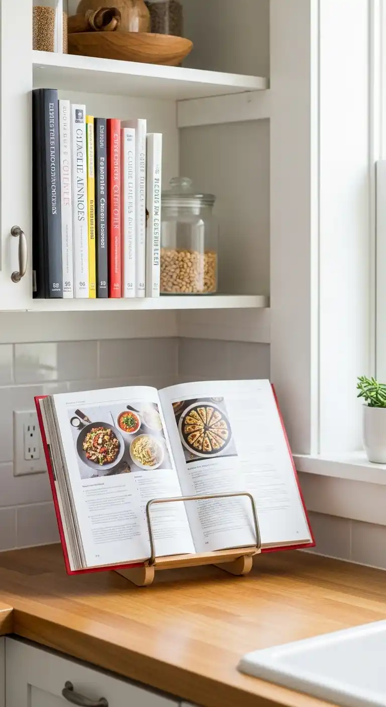 25. Relocate Cookbooks To A Separate Shelf Or Holder