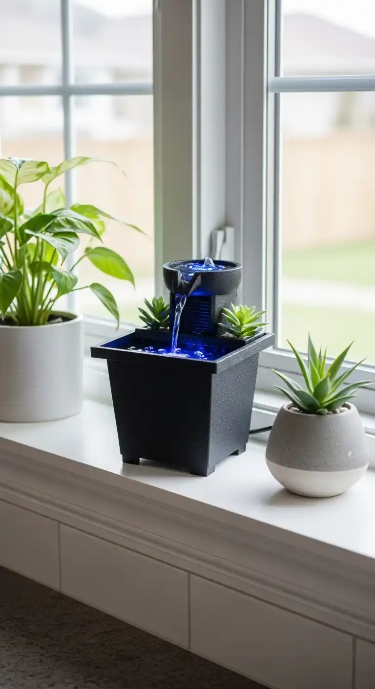 25. Small Indoor Fountain Or Water Feature