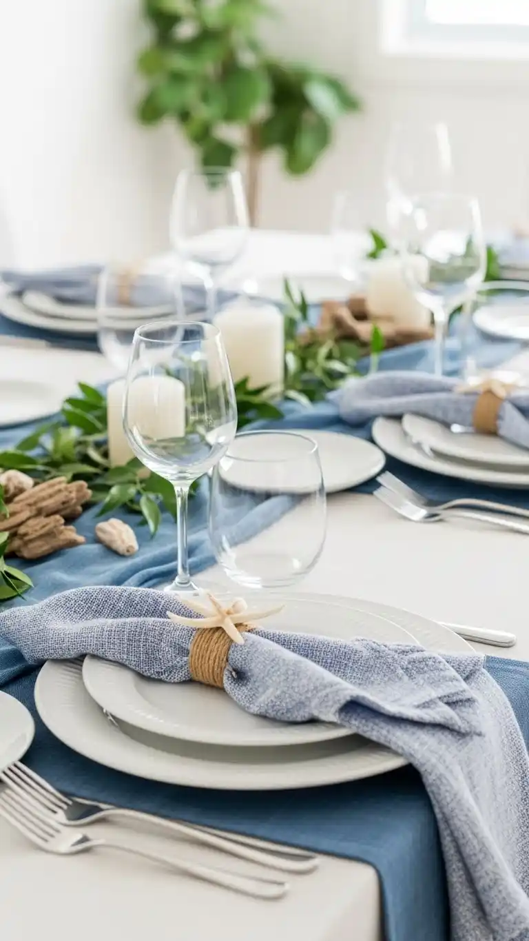 3. Coastal-Inspired Nautical Setting