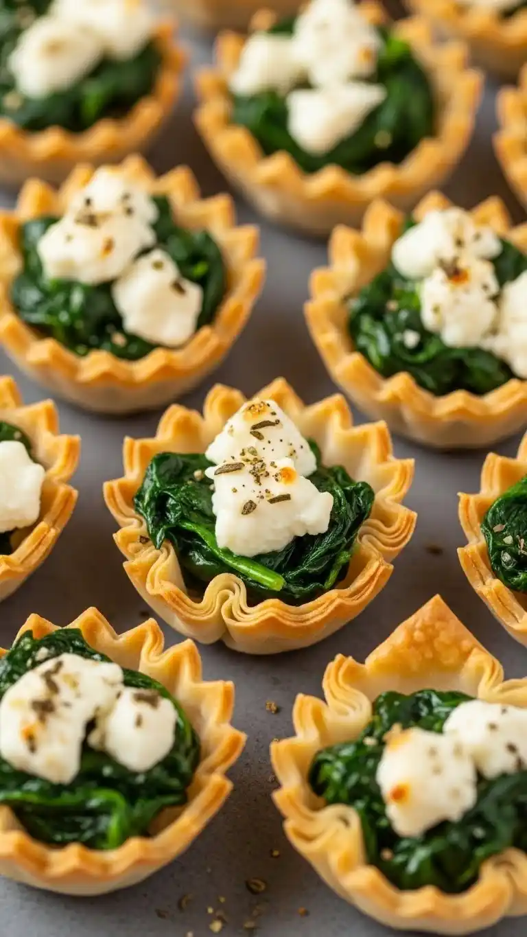3. Spinach and Feta Phyllo Cups