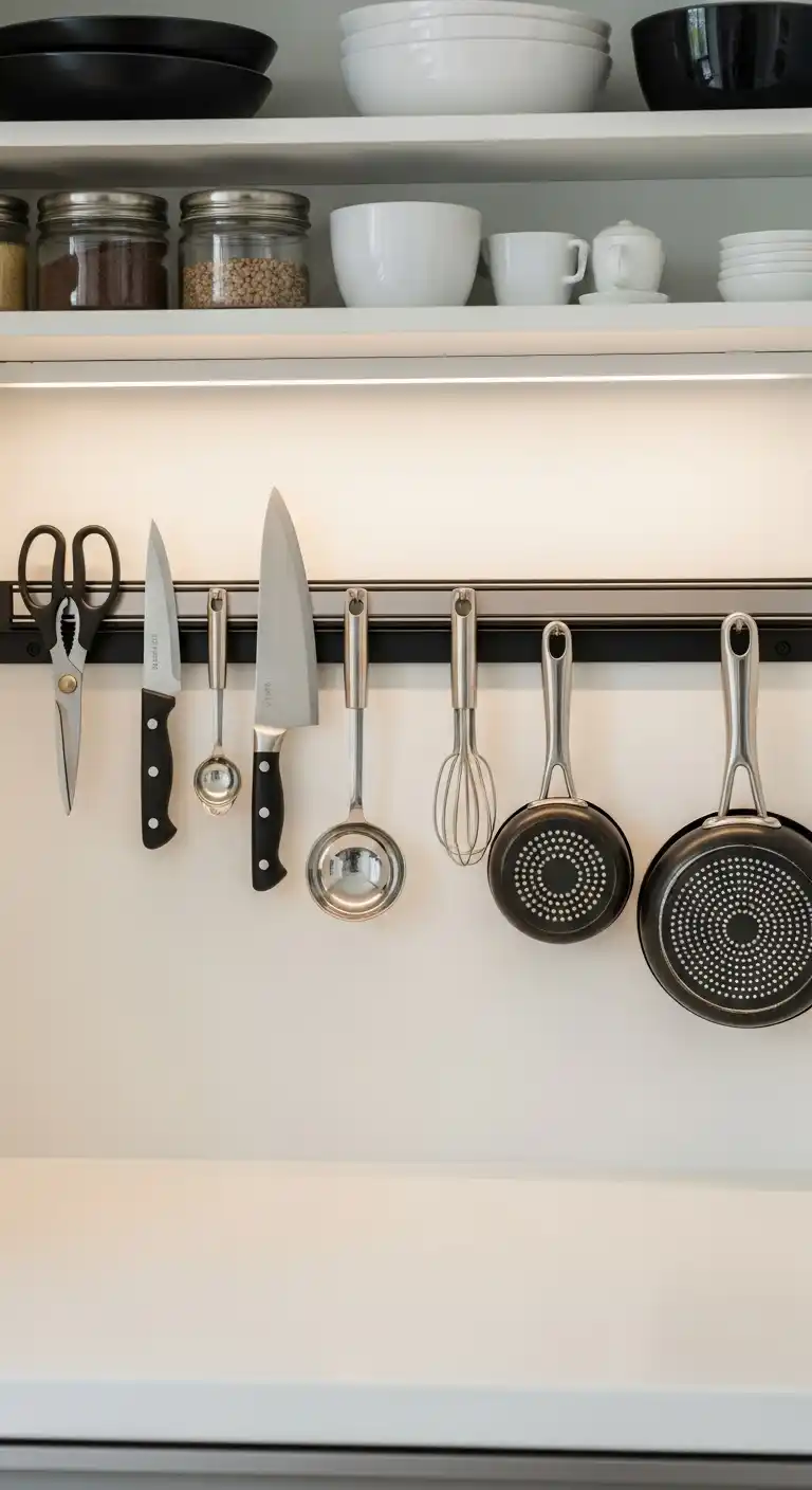 3. Utilize Magnetic Strips For Metal Tools