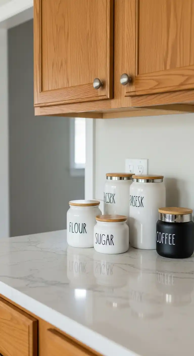 4. Incorporate Decorative Storage Jars