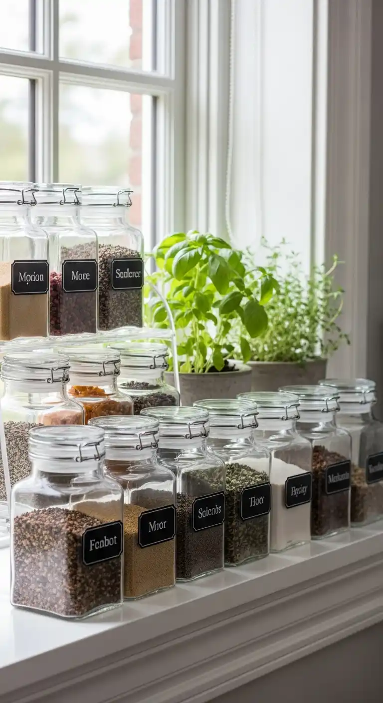 6. Spice Jar Display