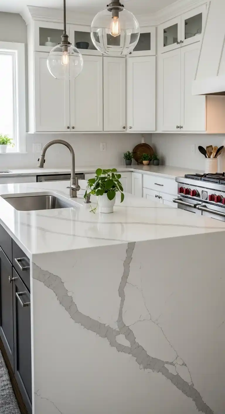 7. Durable Quartz Countertops