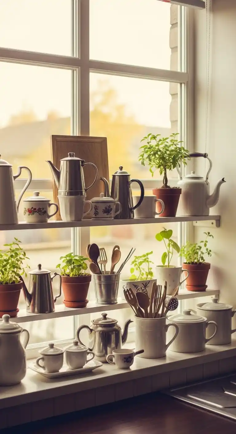 7. Vintage Kitchenware As Decor