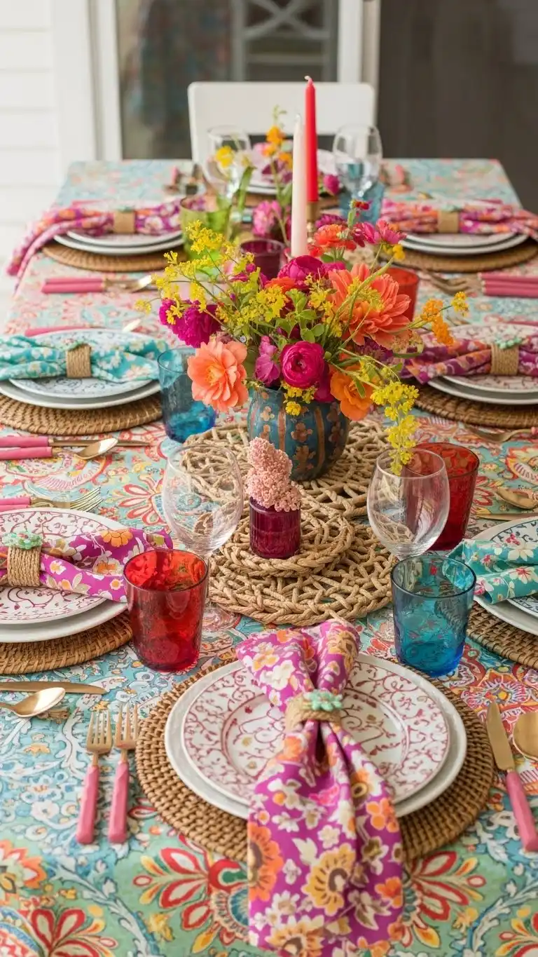 8. Vibrant Boho Color Explosion