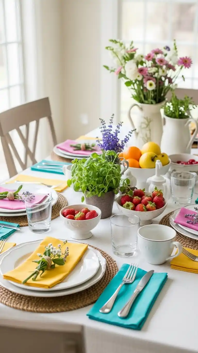 9. Casual Brunch-Style Tablescape