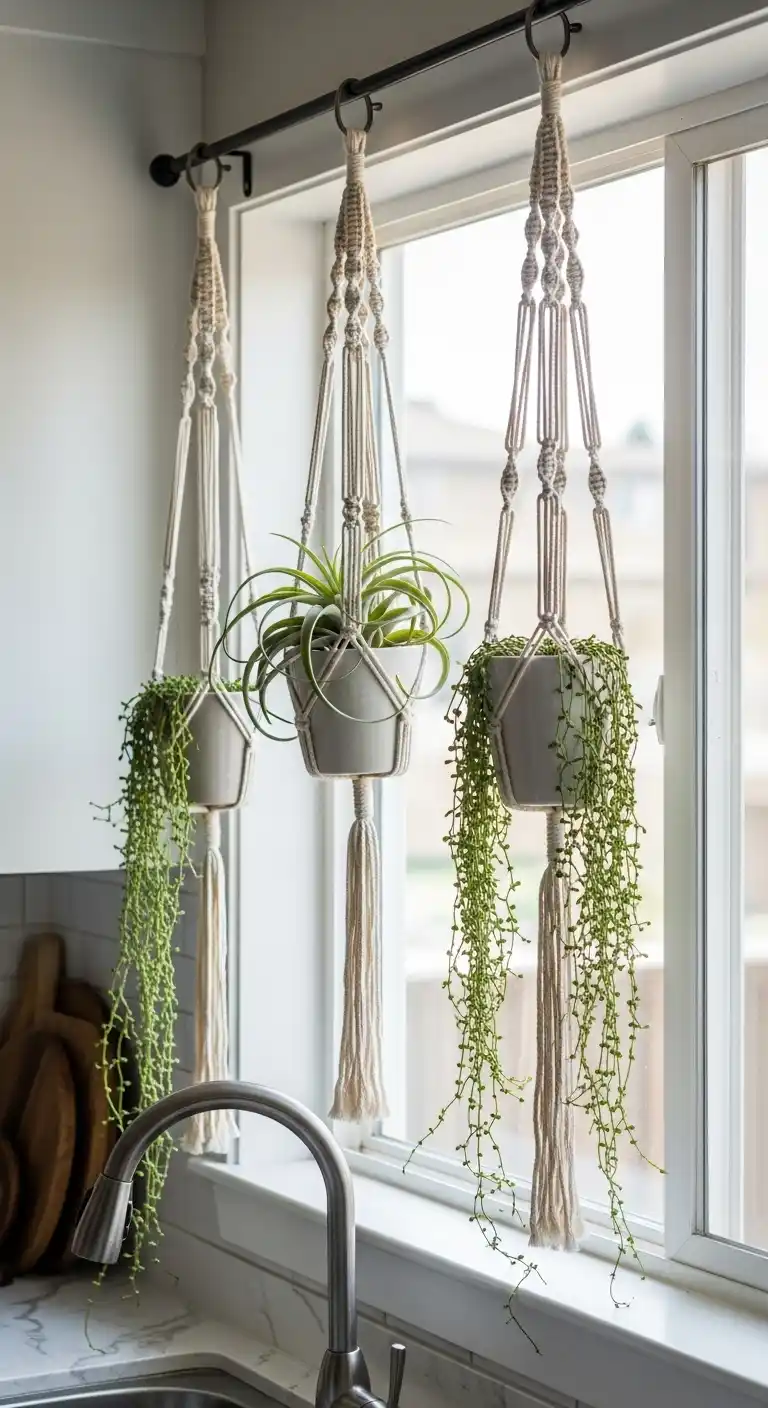 9. Hanging Planters Or Macramé Holders