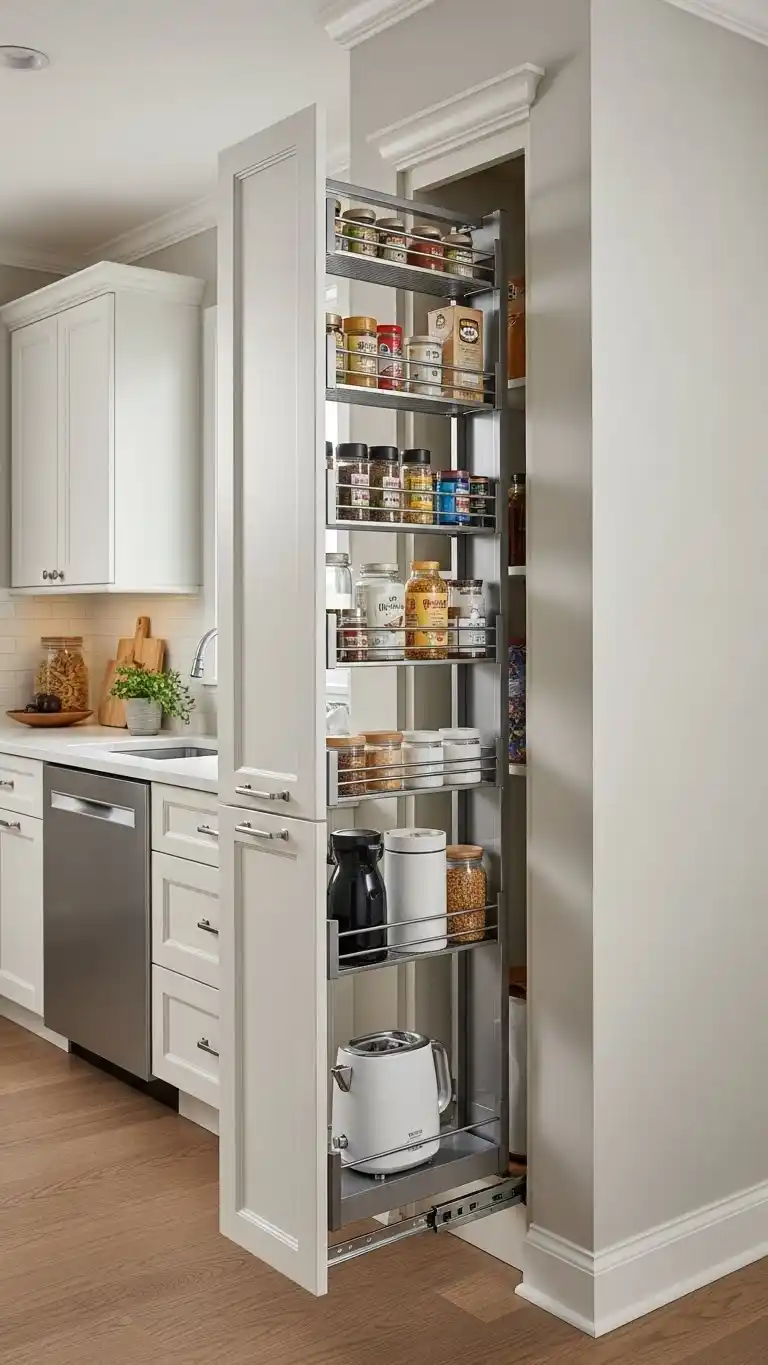 9. Pull-Out Pantry Nook