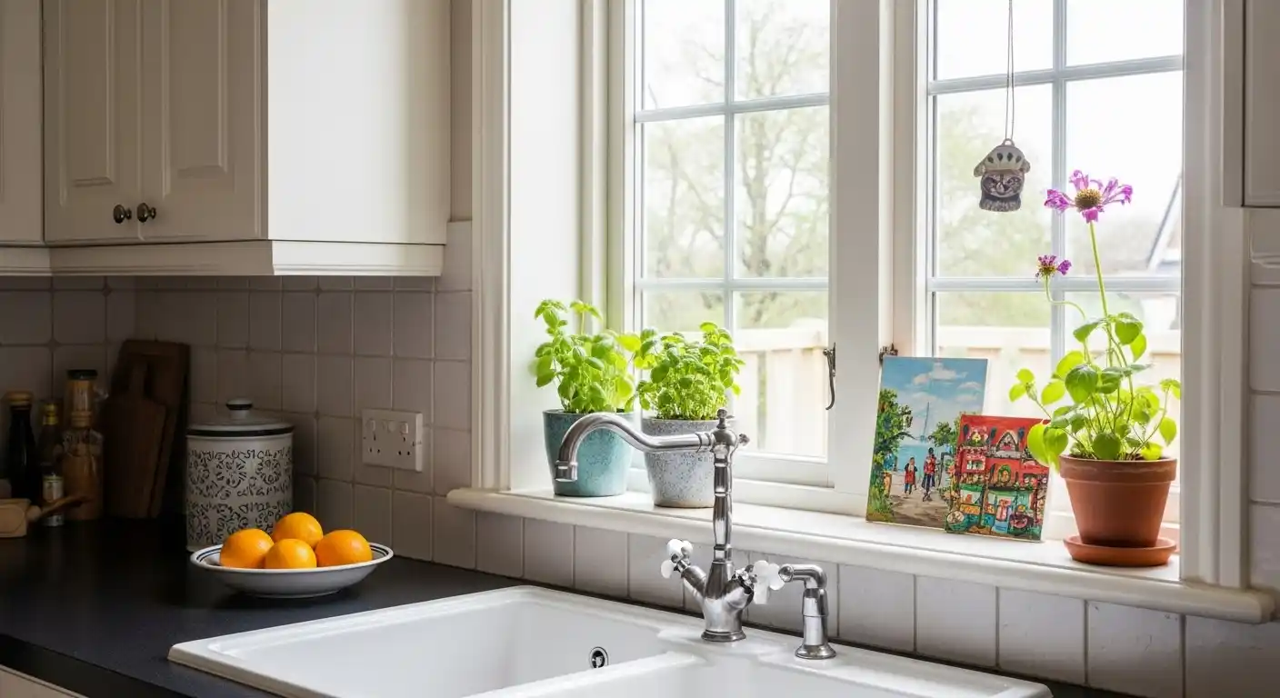 Kitchen Window Sill Decor Ideas