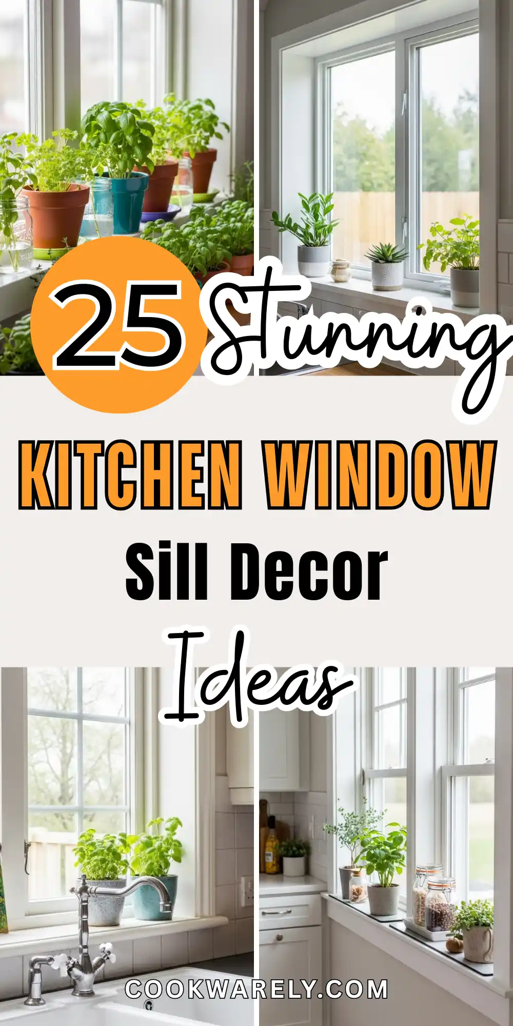 Kitchen Window Sill Decor