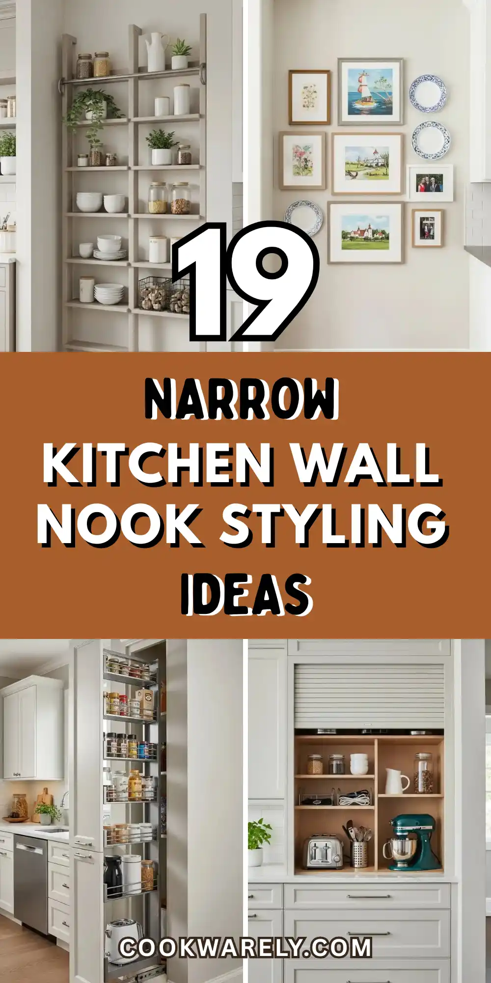 Narrow Kitchen Wall Nook Styling