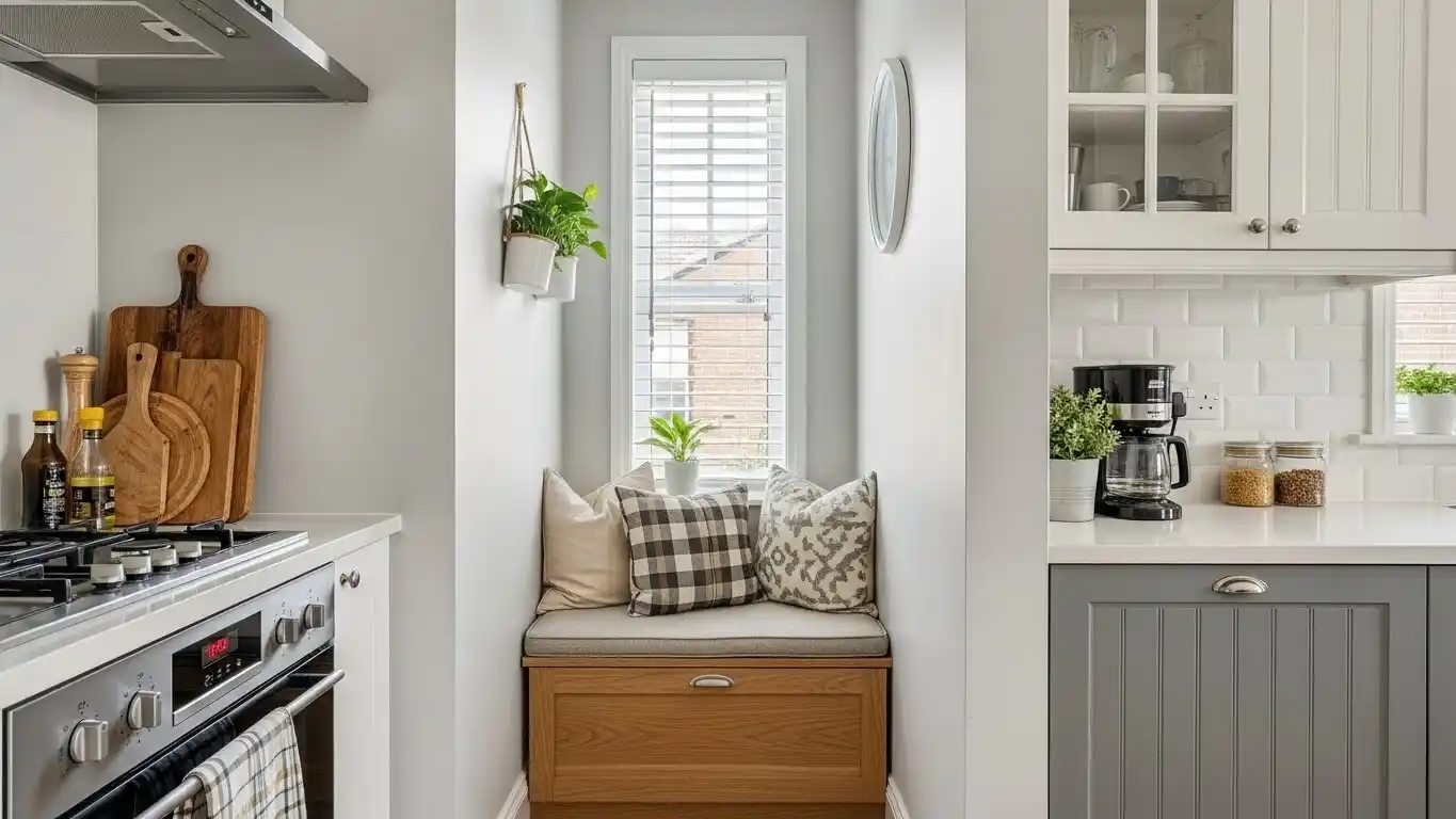 Narrow Kitchen Wall Nook Styling Ideas