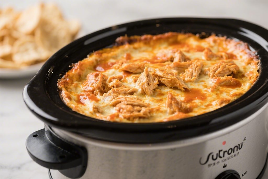 Easy 5-Ingredient Buffalo Chicken Dip Crock Pot