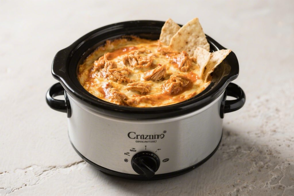 Crowd-Pleasing Crock Pot Buffalo Chicken Dip