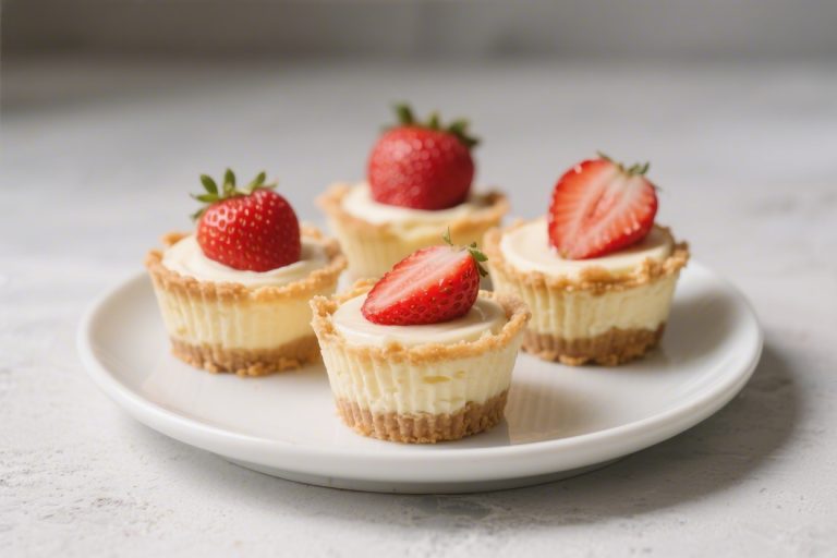No Bake Strawberry Cheesecake Cups
