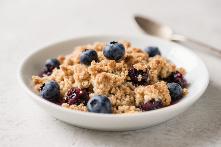 Homemade Blueberry Crisp