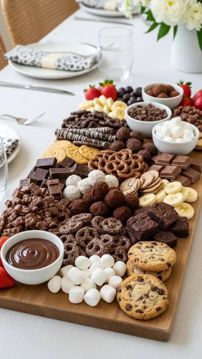 1. Classic Chocolate Lovers Dessert Board