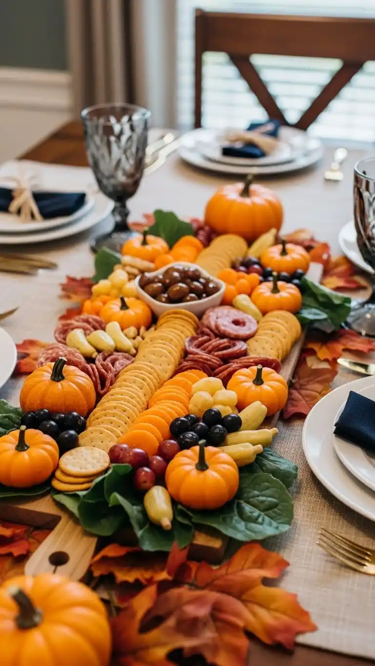 1. Classic Pumpkin Patch Halloween Charcuterie Board Ideas