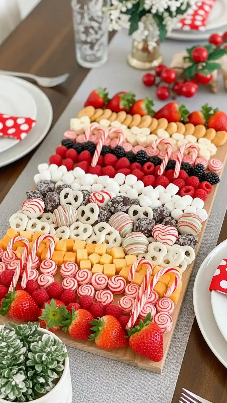 10. Candy Cane Inspired Board
