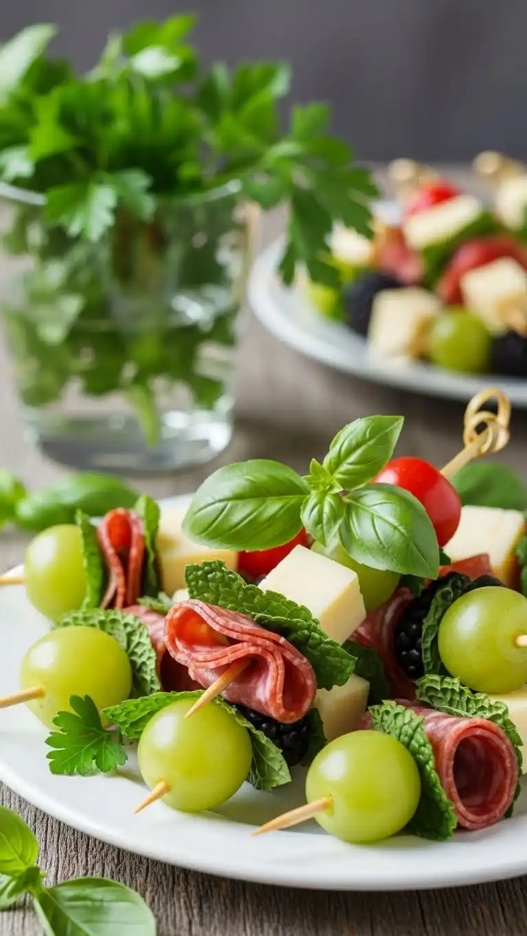 10. Herb-Infused Charcuterie Kabob Ideas