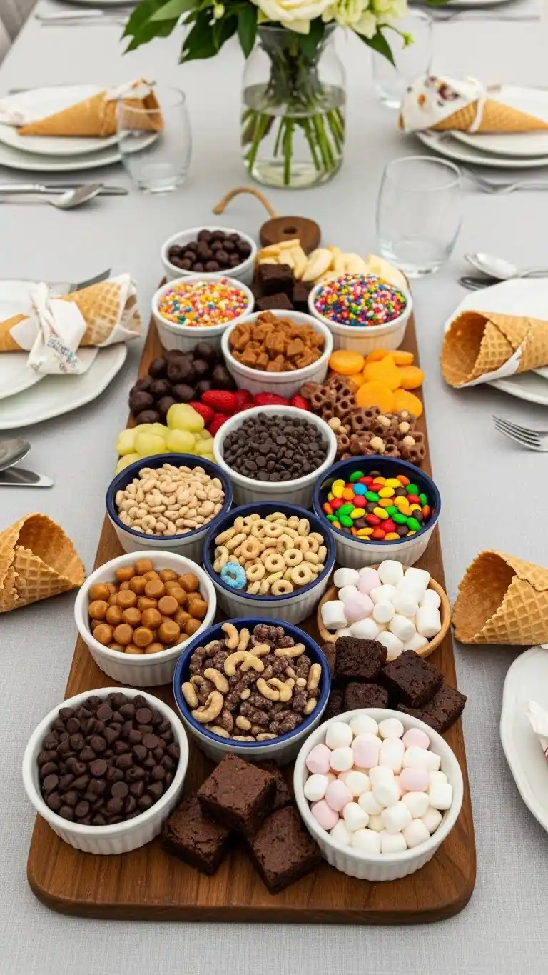 10. Ice Cream Topping Charcuterie Board