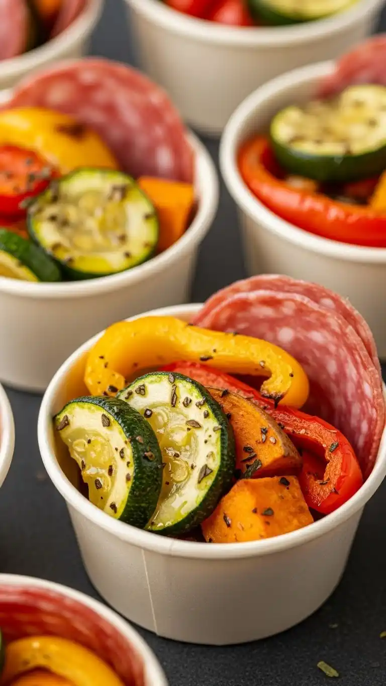 11. Roasted Veggie Charcuterie Cup
